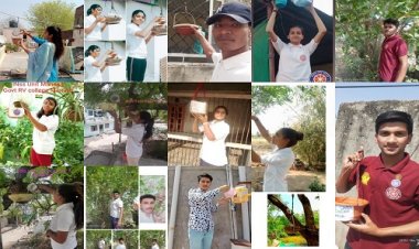 NEWS: R.V कॉलेज मनासा के स्वमसेवकों की पहल, पक्षियों के लिए लगाएं सकोरे, जन-जन तक पहुंचा रहें प्रकृति सरंक्षण का ये संदेश, पढ़े खबर