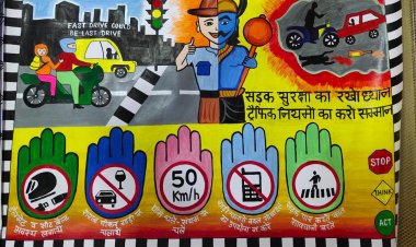WOW: नीमच की इस बेटी ने किया नाम रोशन, सड़क सुरक्षा पर आधारित पेंटिंग बनाकर जिले में किया प्रथम स्थान प्राप्त, अब शहर की दीवारों पर होगी पेस्ट, पढ़े खबर