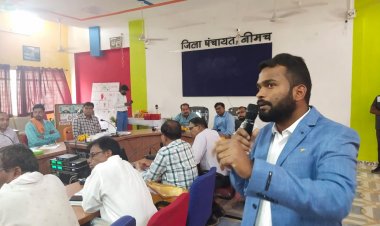 NEWS:  नीमच जिले में गिरता भूजल स्तर, केंद्रीय बोर्ड के वैज्ञानिकों ने किया प्रशिक्षण प्रदान, भू जल संग्रहण और संचयन पर विधायक दिलीप सिंह परिहार ने कहीं ये बात, पढ़े खबर