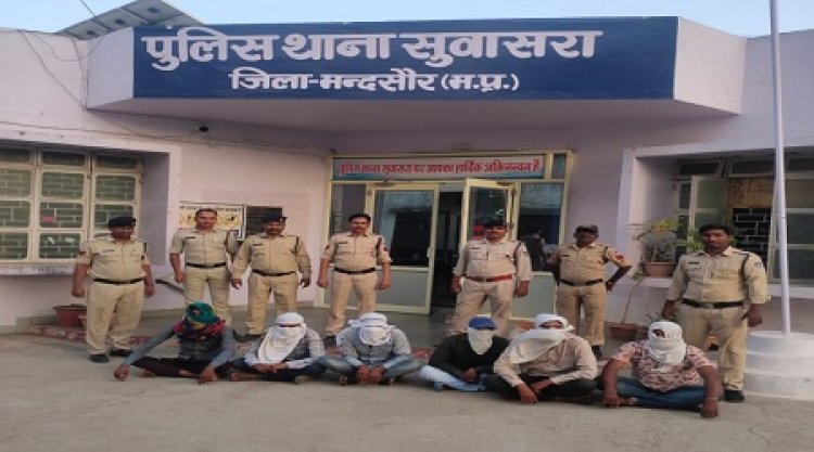 BIG NEWS: सुवासरा पुलिस की बड़ी कार्यवाही, 6 आरोपी गिरफ्तार, मामला पत्रकार के साथ मारपीट और लूट का, पढ़े खबर