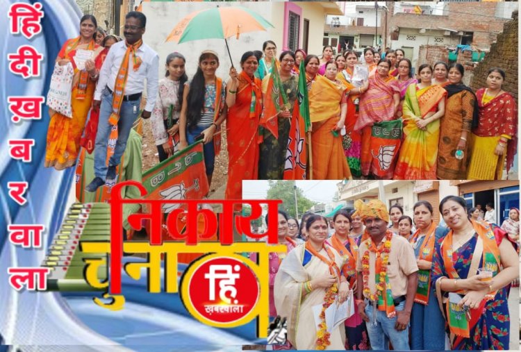 ELECTION NEWS : नीमच नगर पालिका चुनाव, वार्ड नं.13 का चुनावी दंगल, महिला टीम से संभाला मोर्चा, घर-घर दी दस्तक, अब ये है मिशन, पढ़े ये खास खबर