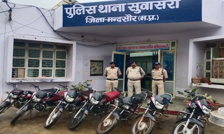 BIG NEWS: गोविंद और समरथ की जोड़ी, बारी-बारी से चुराई कई बाइक, छुपाने के लिए चुना ये ठिकाना, फिर सुवासरा पुलिस की दबिश, और दोनों आरोपी गिरफ्तार, ऐसे दिया वारदातों को अंजाम, पढ़े खबर