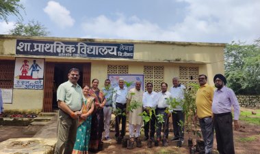 NEWS: रोटरी क्लब की टीम पहुंची ग्राम लेवड़ा, स्कूल में किया वृक्षारोपण, तो ये रहे उपस्थित, पढ़े खबर