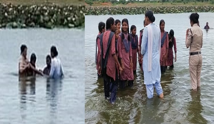 BIG BREAKING: छात्रों के प्रदर्शन ने लिया उग्र रूप, शुरू किया जल सत्याग्रह, फिर मौके पर पहुंची पुलिस, और.... मामला- निलंबित प्राचार्य की वापसी की मांग का, पढ़े खबर