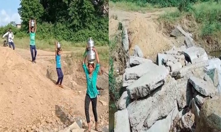 NEWS: मनासा क्षेत्र का ये गांव, पुलियां भी चढ़ गई भ्रष्टाचार की भेंट, ग्रामीण हो रहें परेशान, बारिश में ये हालत, पढ़े मनीष जोलान्या की खबर