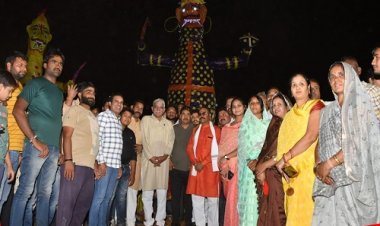 NEWS: ग्राम धनेरियाकलां में रावण के साथ लम्पी वायरस का पूतला दहन, सैकड़ों दर्शकों ने लिया मेले का आनंद, पढ़े खबर