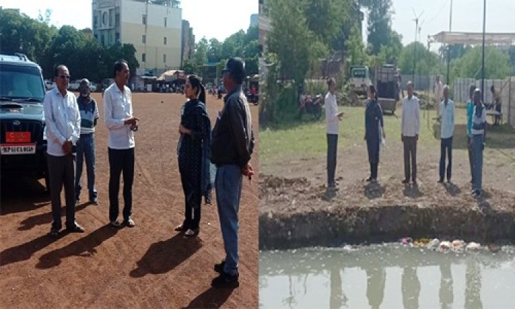 NEWS: नगर पालिका CMO पाटीदार पहुंची प्रतिमा विसर्जन स्थल, किया निरिक्षण, फिर इन स्थानों का भी लिया जायजा, दिए आवश्यक दिशा-निर्देश, पढ़े खबर