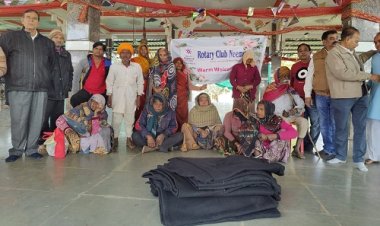 NEWS: रोटरी क्लब के सदस्य पहुंचे इन ग्रामीण क्षेत्रों में, जरूरतमंदों को कंबल किये वितरित, पढ़े खबर