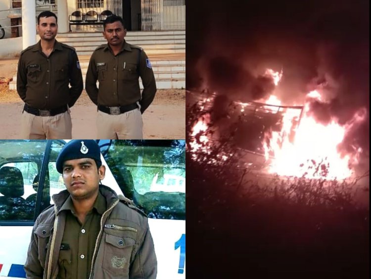 BIG NEWS: ग्वालियर से भोपाल जाते ट्रक में भीषण आगजनी, कैबिन में फसे ड्राइवर-क्लीनर, फिर फरिश्ता बन पहुंची पुलिस, ऐसे बचाई जान...! अब जमकर हो रही तारीफ, पढ़े ये खबर