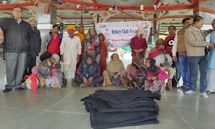 NEWS: रोटरी क्लब के सदस्य पहुंचे इन ग्रामीण क्षेत्रों में, जरूरतमंदों को कंबल किये वितरित, पढ़े खबर