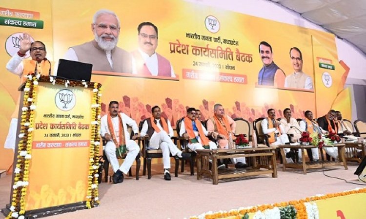 BIG NEWS: MP में बीजेपी कार्यसमिति की बैठक, साल 2023 का लक्ष्य तय, अबकी बार 200 पार का नारा, कैसे तय होगा मंत्रियों-विधायकों का टिकट, पढ़े ये खबर