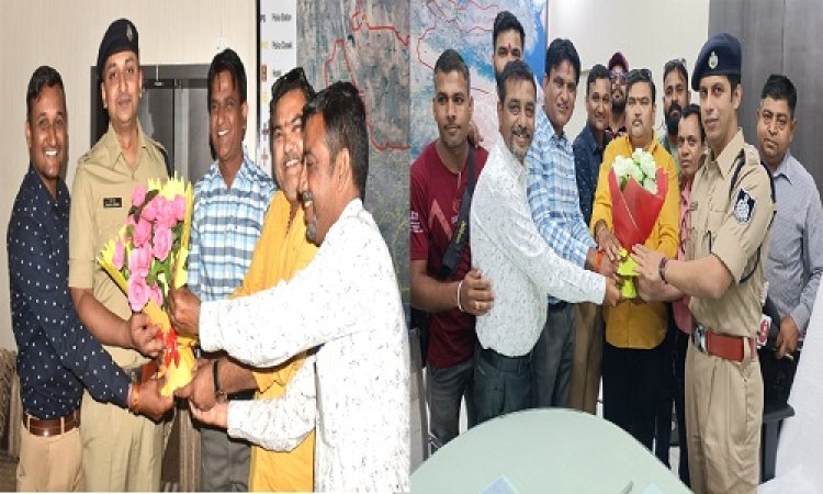 BIG BREAKING: जिले के नए पुलिस कप्तान अमित कुमार तौलानी पहुंचे SP ऑफिस, पदभार किया ग्रहण, कहीं ये बड़ी बात, नीमच जिला प्रेस क्लब ने किया WELCOME...! पढ़े ये खबर