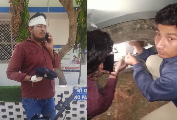 BIG NEWS: टायर चोरी मामला, मंदसौर SP का एक्शन, आरक्षक नरेन्द्र सोनी निलंबित, पर 108 के चालक के साथ मारपीट, किसने बरसाए लट्ठ...! पीड़ित के हाथ लगी कैप, घटनाक्रम भानपुरा थाने से जुड़ा, पढ़े खबर