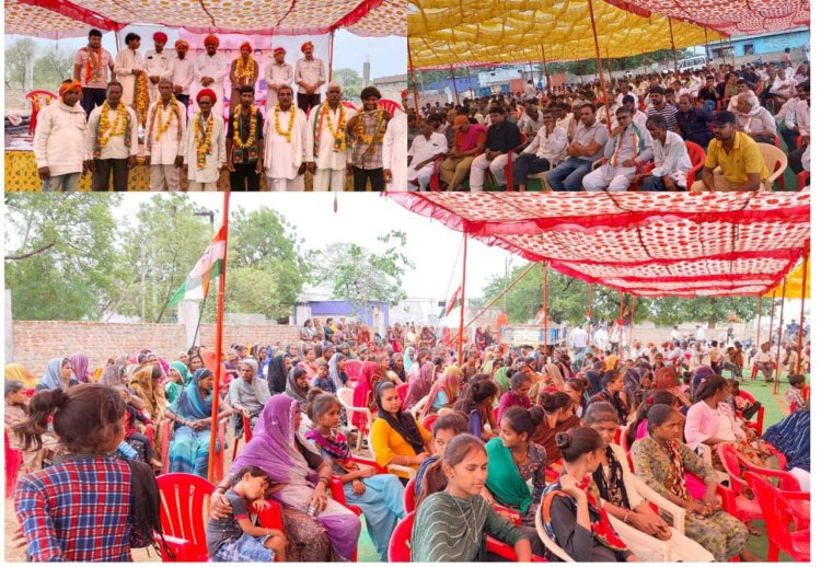 विधानसभा चुनाव: मेघपुरा में कांग्रेस का सम्मलेन, और भाजपा को बड़ा झटका, इन्होंने धामा हाथ का पंजा, सैकड़ों लोगों ने इन्हें सुना, नेता बोले- बहरूपिए आएंगे वोट मांगने, तो लेना सालों का हिसाब, पढ़े पूरी खबर