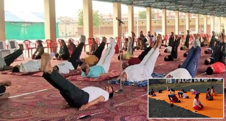 NEWS: विश्व योग दिवस, यहां मंत्री, तो यहां विद्यार्थियों ने किया योग और प्राणायाम, सखलेचा बोले- पहला सुख निरोगी काया, पढ़े खबर
