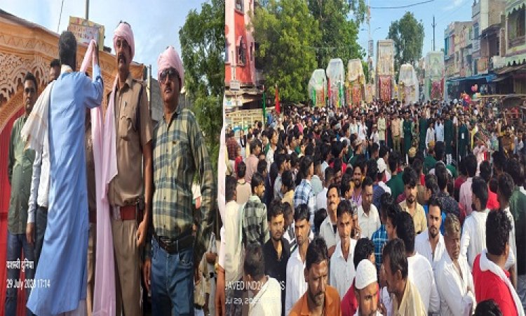 NEWS: शामगढ़ में धूमधाम से मनाया मोहर्रम पर्व, ताजिये पहुंचे सब्जी मंडी चौराहा, पुलिस-प्रशासन का किया सम्मान, पढ़े कैलाश विश्वकर्मा की खबर