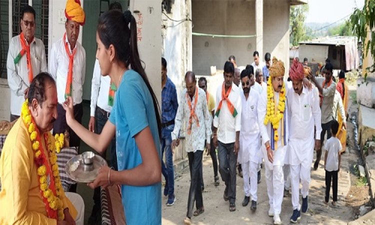 NEWS : भाजपा प्रत्याशी दिलीपसिंह परिहार पहुंचे भादवामाता मंडल, कन्याओं ने लगाया विजय तिलक, तूफानी जनसंपर्क किया, बापू बोले- कांग्रेस करती है वादा खिलाफी, पढ़े खबर