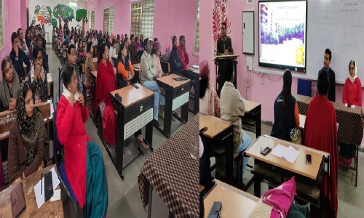 NEWS: सीताराम जाजू शासकीय कन्या स्नातकोत्तर महाविद्यालय में विशिष्ट व्याख्यान संपन्न, डॉ. कपिल गुप्ता बोले- लर्निंग, लेबर एण्ड लीडरशिप महिला सशक्तिकरण का महत्वपूर्ण स्तम्भ, पढ़े खबर
