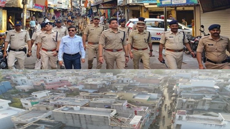 BIG NEWS: होली का त्यौहार, जिला कलेक्टर एवं एसपी के नेतृत्व में पुलिस बल का फ्लैग मार्च, खाकी ने किये पुख्ता इंतजाम, तीसरी आंख रखेगी नजर, तो आसमान से भी ड्रोन तैनात, आमजन से ये अपील, पढ़े खबर