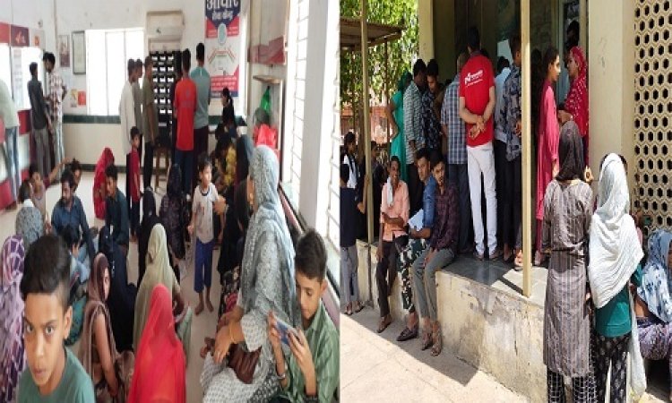 NEWS : KYC सेंटरो पर लंबी कतारे, निम्बाहेड़ा में उपभोक्ता परेशान, चिलचिलाती धूम में हाल हुआ बेहाल, अब जनता की ये मांग, पढ़े खबर