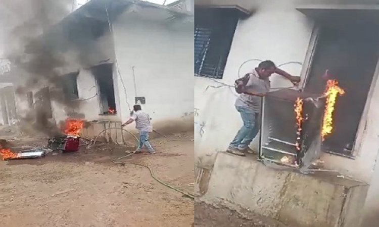 BIG NEWS : घर से धुआं निकलता देखा, तो गांव में अफरा-तफरी, फिर ग्रामीणों ने दिखाई सूझ-बुझ, कुछ यूं पाया आग पर काबू, आखिर मकान में कैसे हुई भीषण आगजनी, पढ़े मनीष जोलान्या की खबर