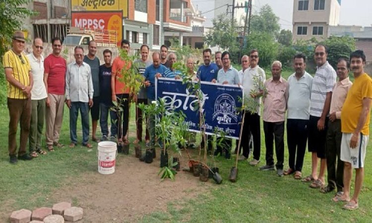 BIG NEWS : एक पेड़ मां के नाम अभियान, संस्था कृति भी बनी सहभागी, नीमच की इस कॉलोनी में किया पौधारोपण, सुरक्षा की दिशा में किएं प्रयास, पढ़े खबर