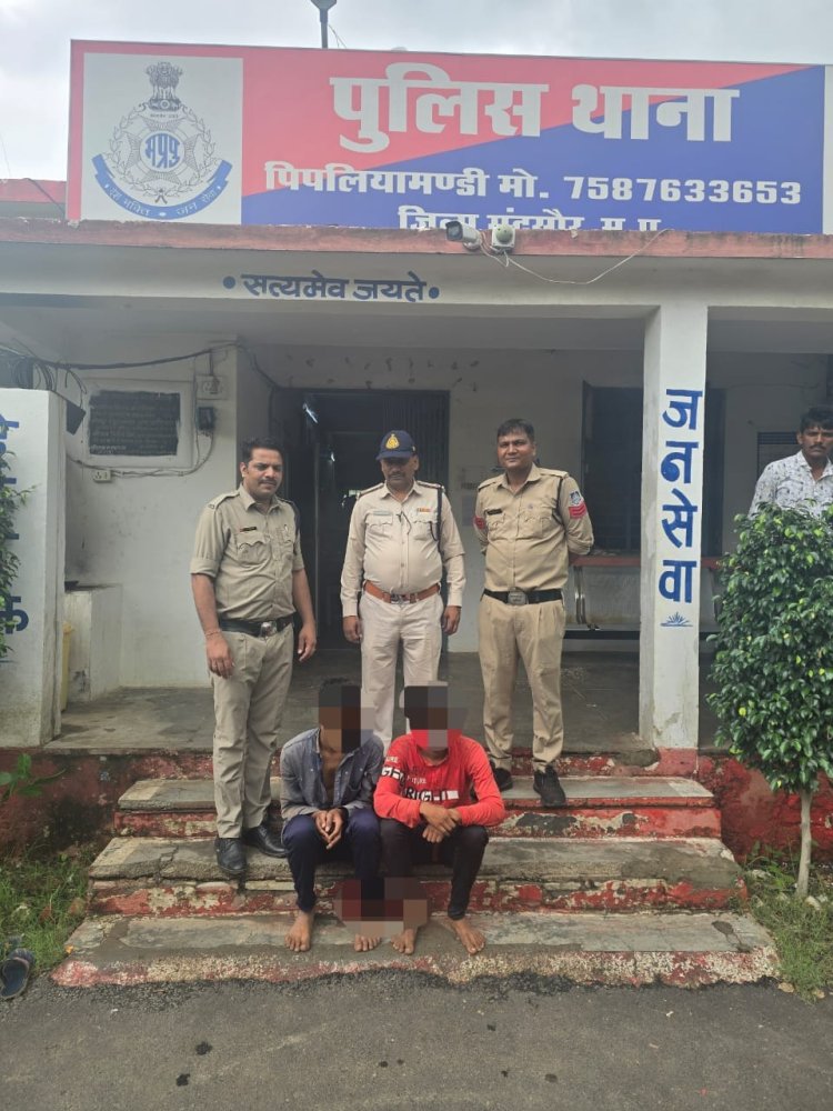 NEWS: मंदसौर पुलिस की बड़ी कार्यवाही, अवैध जहरीली शराब जप्त, मौके से दो आरोपी भी गिरफ्तार, अब जांच शुरू, पढ़े खबर