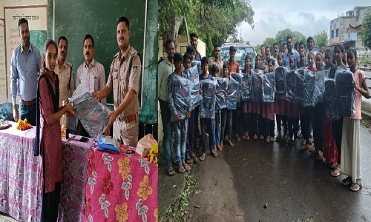 NEWS : सुठोद गांव के इस स्कूल में पहुंचे पुलिस अधिकारी, विद्यार्थियों को दी डायल हंड्रेड के संबंध में जानकारी, फिर इन आवश्यक सामग्रियों का भी वितरण, पढ़े खबर