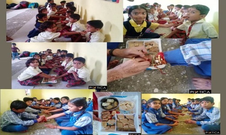 NEWS: ग्राम मालखेड़ा के सरस्वती शिशु मन्दिर में मनाया रक्षा बंधन पर्व, भाई-बहनों ने एक दूसरे को बांधा रक्षा सूत्र, पढ़े खबर