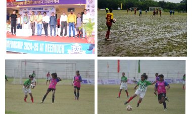 BIG NEWS : सब जूनियर गर्ल्स नेशनल फुटबॉल चेम्पियनशिप, बालिका खिलाड़ियों ने किया रोमांचक खेल का प्रदर्शन, बारिश के चलते ये मैच स्थगित, आज इनके बीच होगा मुकाबला, पढ़े खबर 