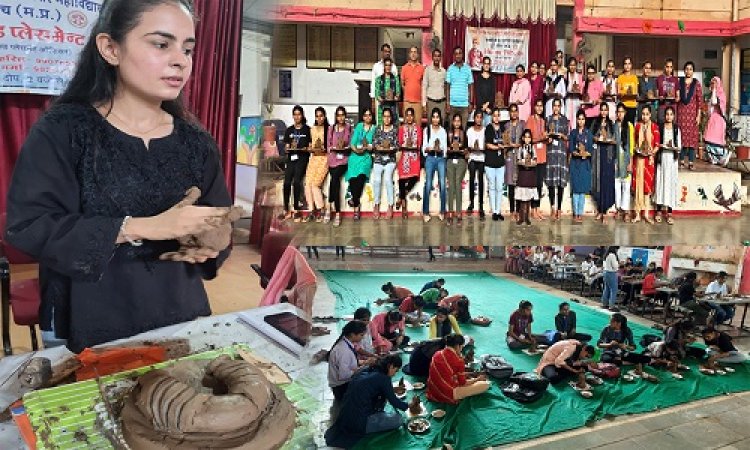 NEWS : छात्राओं ने बनाएं मिट्टी के गणेश, कुछ यूं सीखी कलां, फिर ये संकल्प भी लिया, जाजू कन्या महाविद्यालय में शानदार कार्यशाला संपन्न, पढ़े खबर