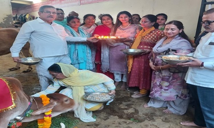 NEWS : नीमच में महिलाओं ने मनाई गोपाष्टमी, गौमाता को पहनाई पुष्पमाला, ओढ़ाई चुनरी, नपाध्यक्ष स्वाति चौपड़ा ने कहां- गौ पूजन से प्राप्त होता है देवी-देवताओं का आशीर्वाद, पढ़े खबर