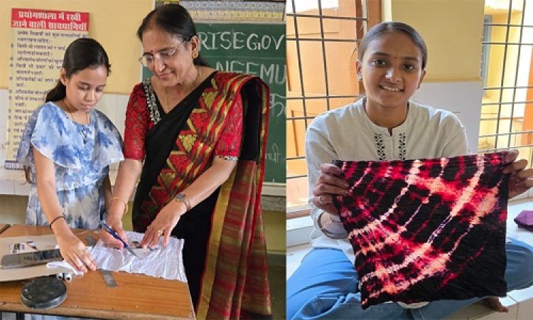 NEWS : लोकल फोर वोकल, छात्राओं ने बंधेज कलां के माध्यम से सीखी बारीकियां, वस्त्रों पर उकेरी मनपसंद एवं सुंदर आकृतियां, पढ़े खबर
