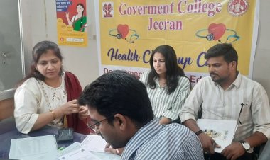 NEWS : जीरन के शासकीय कॉलेज में शिविर संपन्न, स्टॉफ एवं विद्यार्थियों के स्वास्थ्य की हुई जांच, डॉक्टरों ने दिया उचित परामर्श, पढ़े खबर