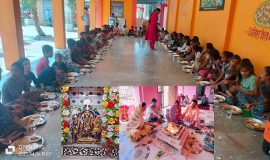 NEWS : रामपुरा में धूमधाम से मनाया रामनवमी पर्व, महाआरती के साथ प्रसादी का वितरण, 450 साल पुराने माता के मंदिर में हुआ ये भव्य आयोजन, पढ़े खबर
