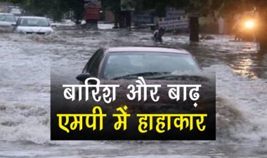 WEATHER UPDATE : एमपी में बारिश और बाढ़ से हाहाकार, बीस से ज्यादा इलाके डूबे, पुल-पुलिया बहे, दिन-रात के तापमान में सिर्फ इतने डिग्री का अंतर, मौसम विभाग ने जारी किया अलर्ट, पढ़े खबर