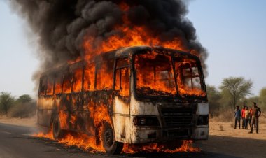 BIG NEWS : जोधपुर जा रही बस में लगी भीषण आग, देखते ही देखते बनी आग का गोला, एक दर्जन यात्री झुलसे, क्या है इस हादसे का कारण...! पढ़े इस खबर