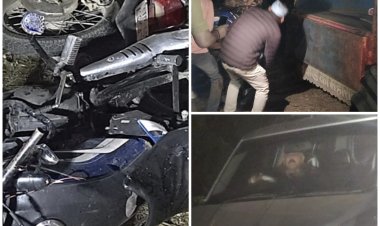 BIG NEWS: वर्दीधारी साहब ने कार को बनाया मयखाना, फिर नशे में हुए धुत्त, और बाइक सवारों को रौंदा, शिक्षक की मौत, तो ये लोग घायल, एसपी ने लिया बड़ा एक्शन, ASI मनोज यादव सस्पेंड, नामजद FIR भी दर्ज, हादसा भड़भड़िया गांव के पास का, पढ़े खबर 