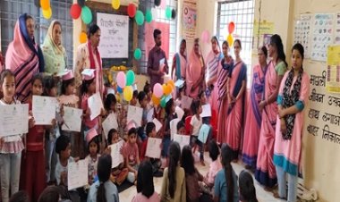 NEWS : चिताखेड़ा सेक्टर में आँगनवाड़ी बच्चों की विद्या आरम्भ सेरेमनी का भव्य आयोजन, रिपोर्ट आजाद मंसूरी।